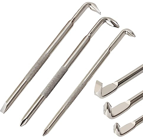 Hakkin 3PCS Offset Screwdriver Set S2 Steel L-Type Double Head Offset Magnetic Screwdriver Right Angle Screwdriver with Phillips Slotted 15mm Flat Elbow Design for Tight Space Operation - 116mm