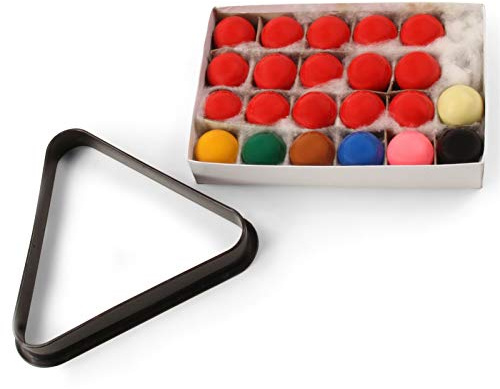 Snookerbälle für Kinder, 38 mm, 22 Bälle (15 Rot) und Dreieck, 38 mm
