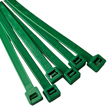 On1shelf® Kabelbinder, 750 mm x 9,0 mm, 20 Stück, Grün, Nylon, Reißverschluss
