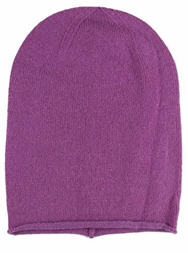 Zwillingsherz 100% Kaschmir Slouch-Beanie – Strickmütze aus Cashmere – Hochwertige Mütze für Damen – Wintermütze One Size – Weiche & warme Mütze – Premium Qualität für Herbst, Winter & Frühling