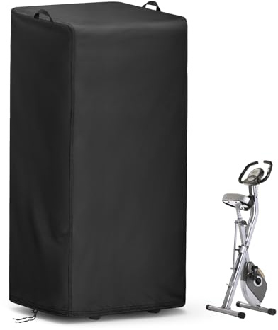 Onlyme Folding Exercise Bike Cover Waterproof, 40 x 45 x 129 cm | Dustproof UV-resistant, with Handles & Drawstring, for Home Gym Use, for Foldable Exercise Bikes & Stationary Bike