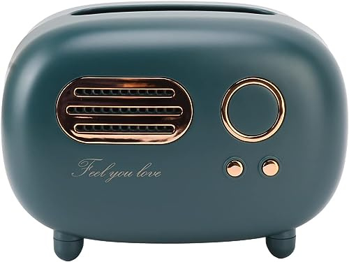 Taschentuchbox, Vintage, Retro-Radio, dekorativ, Kunststoff, 15 x 10 cm, für Wohnzimmer, Schlafzimmer oder Küche