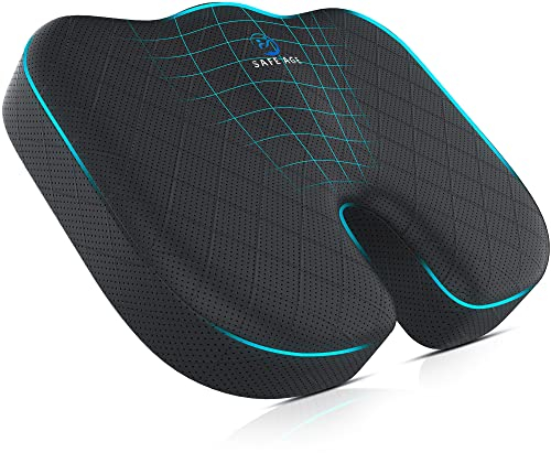 Safe Age® Sitzkissen orthopädisch & ergonomisch - Steißkissen - Keilkissen - Memory Foam