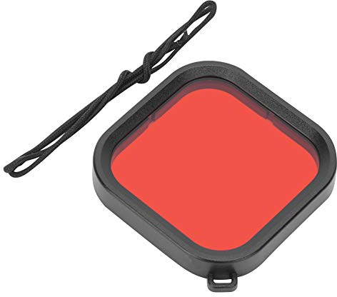 Filtro de Buceo de Lente de Cámara para 8, Filtro Subacuático de Esnórquel, Filtro de Buceo de Lente de Cámara, Accesorios de Cámara Impermeables (Rojo)