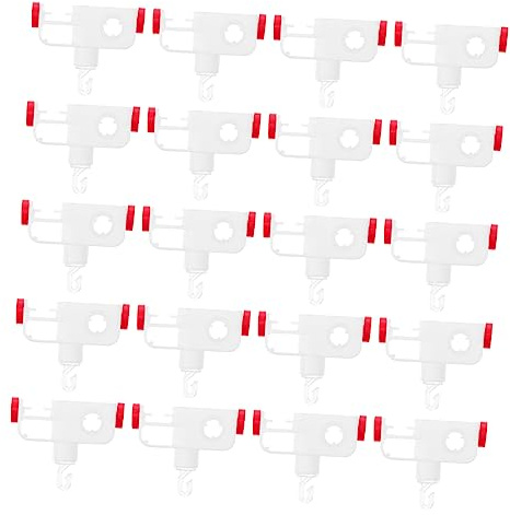 Garneck 40pezzi Ganci per Tende Verticali Accessori per Scorrimento con Ruote Facile Installazione per Uffici e Appartamenti