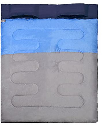 SUYUDD Doppelschlafsack Für Erwachsene, Queen-Size-Schlafsack Für Die Ganze Saison, Camping, Wandern, Rucksackreisen, 2-Personen-Schlafsäcke Für Kaltes Und Warmes Wetter