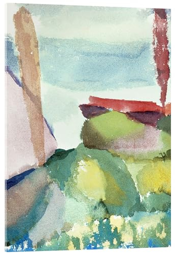 Posterlounge Das Meer im Regen Acrylglasbild