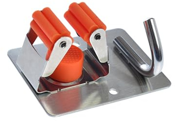 TMY Besenhalterung Wand | Gerätehalter 9 cm | Besenhalter 1 Haken 1 Halterungen | Gartengeräte Halterung zur Küche Badzimmer | Wandhalter Besen Mop Werkzeuge Schlüssel | Selbstklebend zum Anschrauben