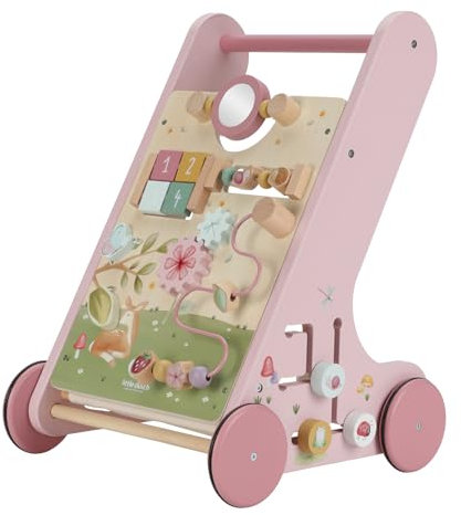 Little Dutch Laufwagen Schiebewagen mit Activity Spiel Board Holz Baby Kleinkind rosa - Fairy Garden