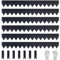 verzinktem Stahl Landschaft Einfassung mit schwarz Pulverbeschichtung 100 x 15cm L x H 6pcs，biegsam Metallstreifen - Hammer-in Rand Grenze mit 7 Clips für Rasen, Yard Pathway Divider #LYLB06BK-DE