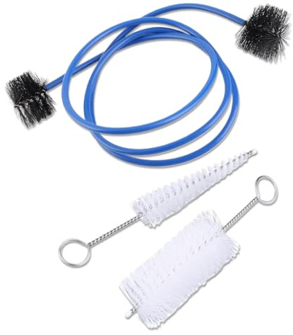 3Pcs Trompeten-Reinigungsbürsten-Set, Posaunen-Reinigungspflege-Set Tragbare Mundstückbürste Ventilbürste Flexibler Schlangenbürstenreiniger Für Musikinstrument-Trompetenmundstück