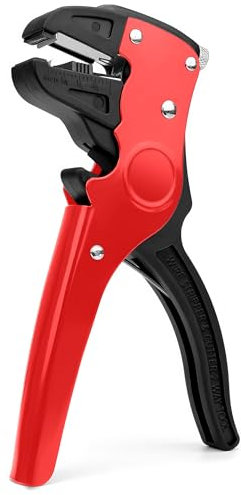 ULTRICS Insulated Wire Stripper, Adjustable Cable Stripping Tool for 14-24 AWG Cables with Eagle Nose, Automatic Quick Wire Stripper and Cutter for Industrial and Home Automotive Electrical Repair