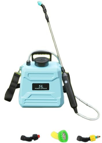 diwedaso Botellas rociadoras de 5 l/8 l, pulverizador de presión de 5 l/8 l, pulverizador con Bomba de Agua, Herramienta de riego eléctrica de Hombro, 5L