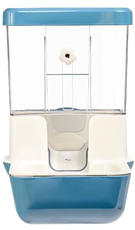Distributeur Automatique De Nourriture pour Lapins | Distributeur d'eau Et Croquettes Automatique pour Animaux,Récipient Détachable Stable pour Gerbilles, Pigeons, Perroquets et Furets