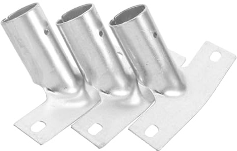LOEFLIFA Broom Handle Connector Bracket 3pcs Metal Thread Tips Push Broom Handle Replacement Household Cleaning Tool Accessories for Floor Brush Poles