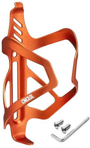 CNCLOL Portabidones de Bicicleta,Soporte Agua Bicicleta,Portabidon MTB-Aluminio Soporte Botella,Ultraligeros Portabotellas Bici para Carreteras,Montaña Porta bidón,Negro/Rojo/Azul/Naranja/Morado