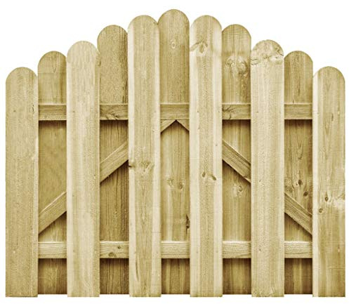 Recinzione da giardino per esterni, in legno di pino impregnato, 100 x 75 cm, per cortili, parchi