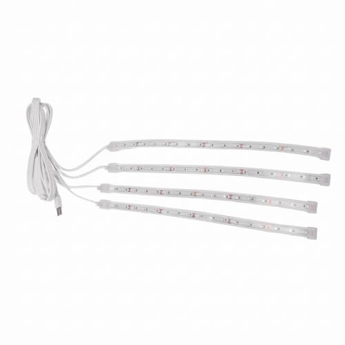 Tiras de Luces LED para Cultivo con Temporizador, 4 Niveles de Brillo, 72