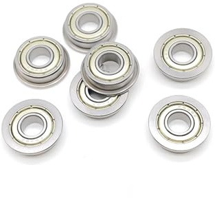 F697ZZ 7 * 17 * 5mm Metall Geschirmt Flansch Lager 10 stücke