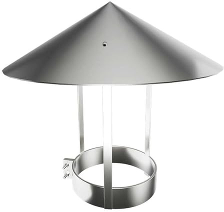 GSATREY Terminale Canna Fumaria Antivento E Antipioggia, Terminale Camino, Comignolo in Acciaio Inox per Camino, Stufa A Legna, Pellet E Caldaia Biomassa, per Tutti I Combustibili(30 cm/11.8in)