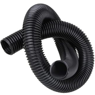 Vacuum Cleaner Thread Hose Inner 50mm/Outer 58mm /Bellows/Straws/Soft Pipe Durable Flexible Replacement Vacuum Tube(Black-2 m)
