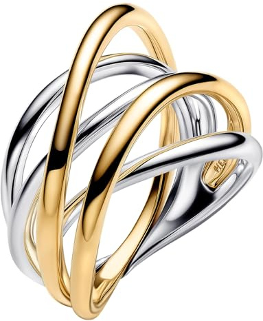 PANDORA Damen-Ring Zweifarbig Verschlungene Bänder 164673C00