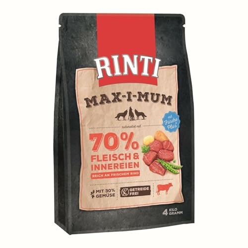 Rinti MAX-I-Mum Rind + Gemüse 1 x 4 kg getreidefrei für ausgewachsene Hunde