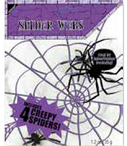 SPIDER WEB:WITH 4 SPIDERS sm