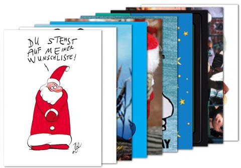 modern times Postkarten MIX aus 10 Karten humorvoller Weihnachtskarten Set 1 - Motiv: süße Texte, Fotos & Motive - Anlass: Weihnachten - Künstler/Verlag: lustige Motive zu WEIHNACHTEN – MIX SET Nr. 1
