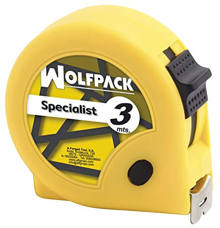 WOLFPACK LINEA PROFESIONAL - Flexometro Speciallist Con Freno 3 Metros / 13 mm.