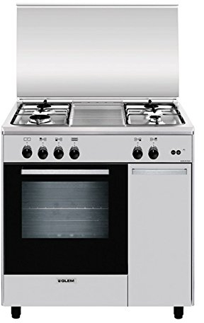 Glem AS854GI Libera installazione Piano cottura a gas A Acciaio inossidabile cucina
