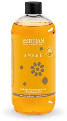 Esteban - Raumduft Nachfüller 500 ml - Raumduft Nachfüllflasche - Duftstäbchen Nachfüller für Duftbouquet, 2-6 Monate, Pflanzlicher Alkohol, Recycelte Flasche - Zitrisch
