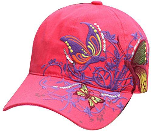 Belsen Mädchen Schmetterlings-Stickerei- Vintage Baseball Cap Snapback Trucker Hat