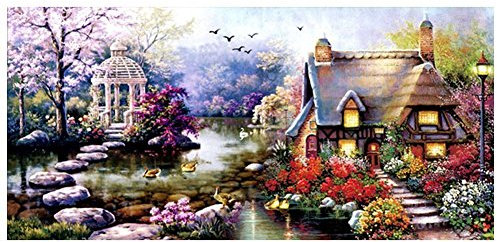 Proumhang Punto Croce Set Ricamo Kit 65 * 40cm Punto croce stampato