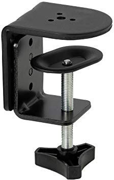 VIVO Svart kraftig skrivbordsklämma för bildskärmsmonteringsstativ, robust 10 cm C-klämma, PT-SD-CP01A