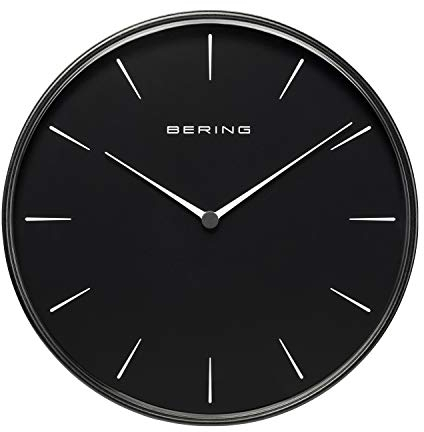 BERING Damen und Herren Wallclock Quarz Movement - Home Decor Collection mit Kunststoff Glas 90292-22R