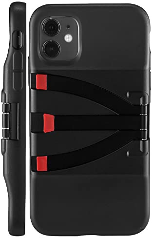 JOBY JB01667-BWW Standpoint Smartphone-Hülle für Apple iPhone 11 - Schutzhülle, eingebaute Aluminium-Stativbeine, drahtlose Ladefunktion, für Fotos, Videos, Blogging, Video-Anrufe, Live-Streaming