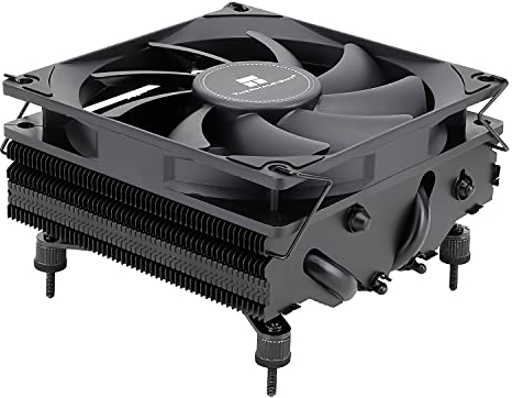 Thermalright AXP90-X47 Refroidisseur d'air CPU à profil bas noir avec ventilateur PWM TL-9015B de 90 mm, 4 caloducs, hauteur 47 mm, pour AMD AM4/Intel LGA 1700/1150/1151/1200, à revêtement noir