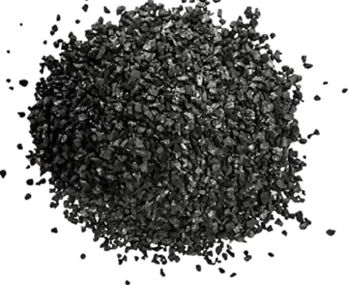40 LBS (6.4 Gallon - 1 Cubic ft) Premium Virgin Granular Coal Activated Carbon for Aquarium Fish Pond Reef, Bulk with 4 Free Media Filter Bags*Good for eliminating cat Litter Smell and Air Filter