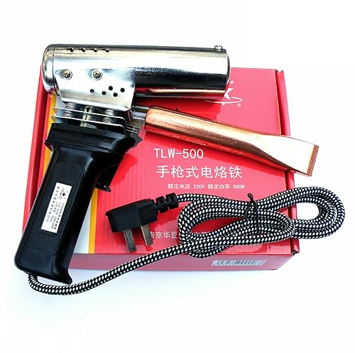 LeTkingok Fer à Souder électrique Antistatique 220V 500W, Fer à Souder Industriel en Cuivre Violet Haute Puissance de Type Pistolet 490℃