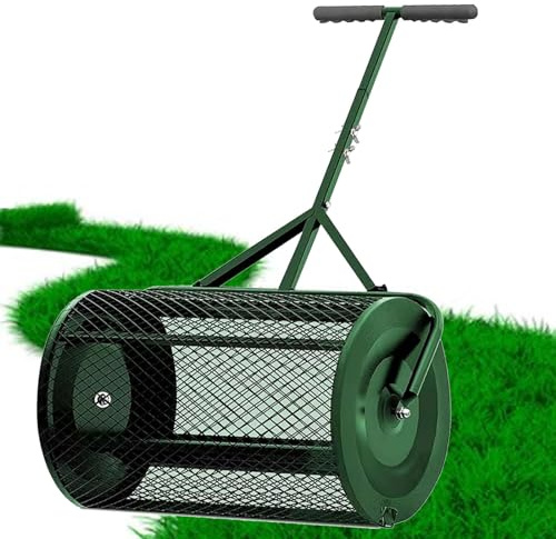 SACLMD esparcidor de abono,esparcidor de Musgo de turba,esparcidor de Musgo de turba,esparcidor de Musgo de turba,esparcidor de abono de jardín,Green-32 * 60cm