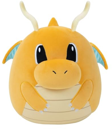 Bizak Pokémon Squishmallow Plüschfigur Dragonite 25 cm, offiziell lizenzierte Serie, weiche Kissen, Kinder und Erwachsene Fans jeden Alters (63220056)