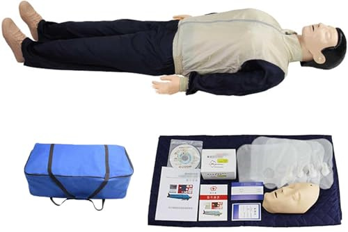 LBLFEBD Mannequin de Formation aux Premiers Secours en RCR pour Adultes, modèle de Simulation de réanimation Cardio-pulmonaire, kit de Formation Professionnelle, simulateur factice de RCR