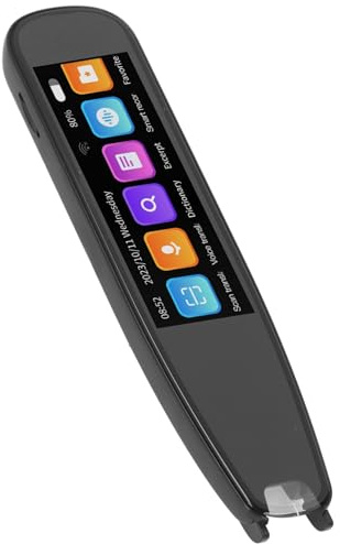 Scan Reading Pen, Digital Translation Pen Scanner with 12 Languages Scanning & 131 Voice Translation, 2MP Camera HD Recording Text to Speech Device for Dyslexia, for Students