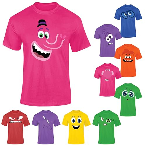 Custom Inside Emotion T Shirt, Funny Characters Halloween Costume Tee 1PM