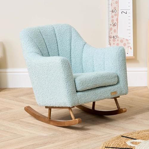 Tutti Bambini Jonah Mini Me Kids Rocking Chair - Contoured Backrest & Rubberwood Rocking Bars, Toddler Rocker for Kids from 3 to 6 years (Ocean Stone)