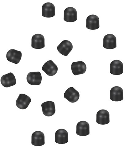 sourcing map 60Pcs Replacement Stylus Pen Tips 7.5mm Conductive Capacitive Touch Screen Pens Tips Silicone Rubber, Black