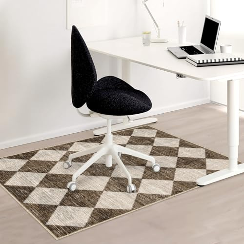 Stuhlmatte Gaming Bürostuhlunterlage Bodenschutzmatte 90x120 cm: Bodenschutzmatte bürostuhl für Hartböden, Kratzfest rutschfest Heimgebrauch Bürogebrauch