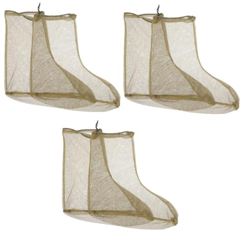 BESPORTBLE 3 Paires Chancelières En Maille D'extérieur Pour Les Aventures Dans La Jungle Et La Pêche Anti-piqûres De Moustiques (vert Et Camouflage-)