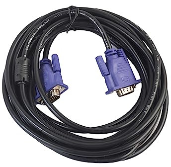 CAXUSD Cavo Vga Maschio-maschio Da Metri Cavo Video Per Computer Con Nucleo in Ferrite Per Monitor Lcd Led Pc Display Hdtv e Proiettore Supporta Risoluzioni e Superiori